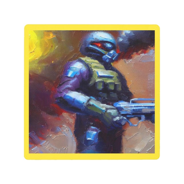 SF - Military Hero 4 Metal Print (Front)