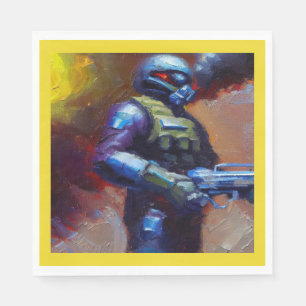 SF - Military Hero 4 Napkins