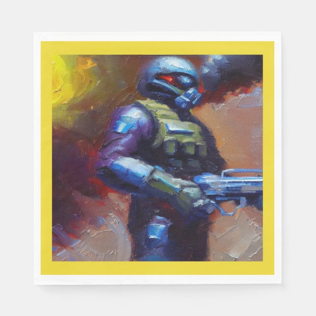 SF - Military Hero 4 Napkins (Front)