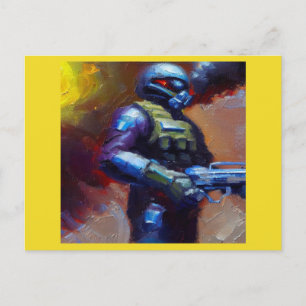 SF - Military Hero 4 Postcard
