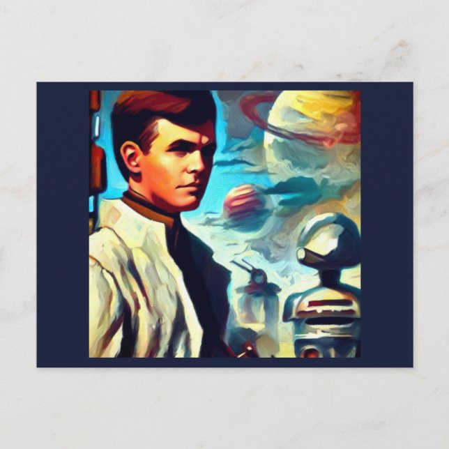 SF Pulp Magazine Cover Style 2 Postcard (Front)