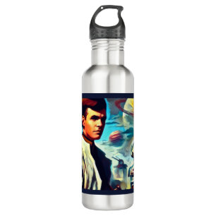 SF Pulp Magazine Cover Style 2 Stainless Steel Water Bottle