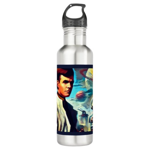 SF Pulp Magazine Cover Style 2 Stainless Steel Water Bottle