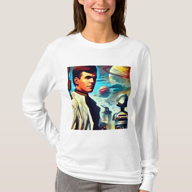 SF Pulp Magazine Cover Style 2 T-Shirt (Front)