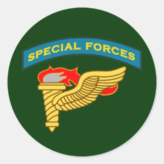 SF Q-tab and Pathfinder badge Classic Round Sticker