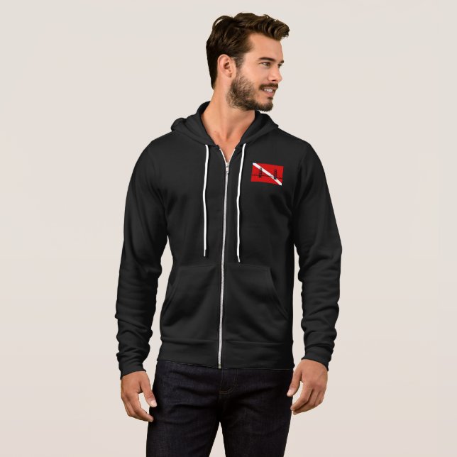SF Scuba Men's Zippered Hoodie (Front Full)