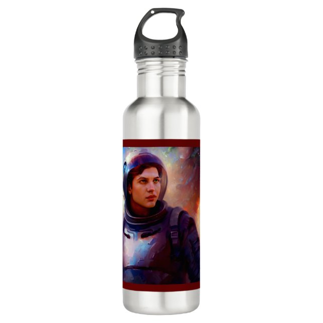 SF Space Hero 4 Stainless Steel Water Bottle (Front)