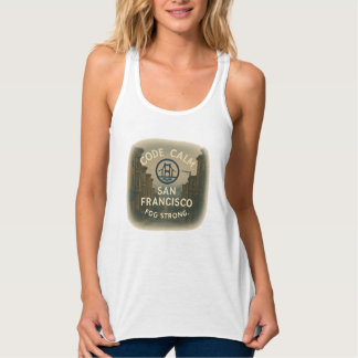 SF Tank Code Calm Fog Strong Feminine Motion Wear Top