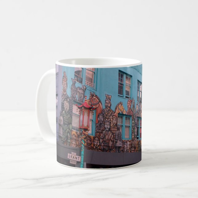 SF Terracotta Army Mural & Statues Mug (Front Left)