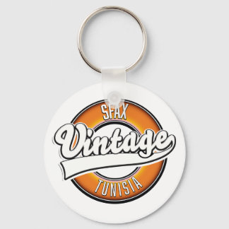 Sfax tunisia vintage style logo keychain