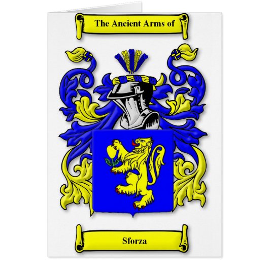 Sforza Coat of Arms Cards (Front)