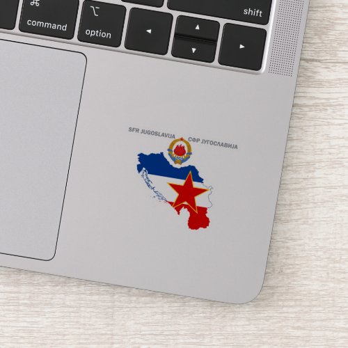 SFR Yugoslavia _ Map _ Emblem _ Flag Vinyl Sticker