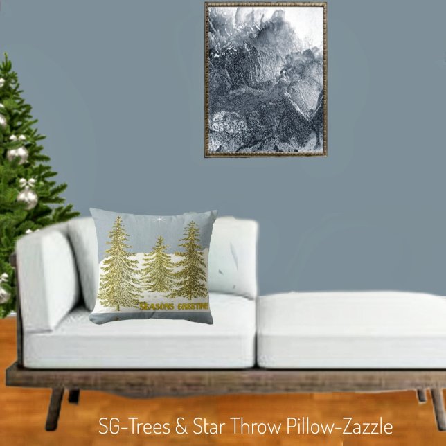 SG-Trees & Star Throw Pillow (Creator Uploaded)