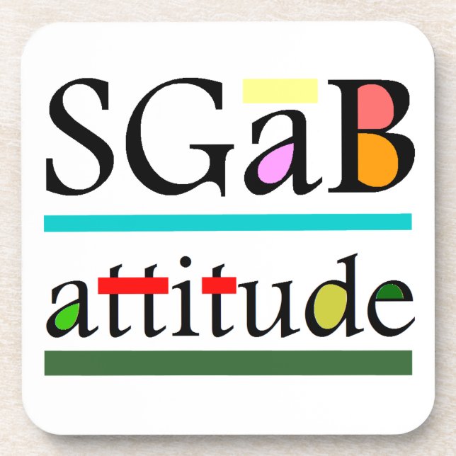 Sgab attitude beverage coaster (Front)