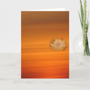 SGI Buddhist Card with Lotus & Nam Myoho Renge Kyo