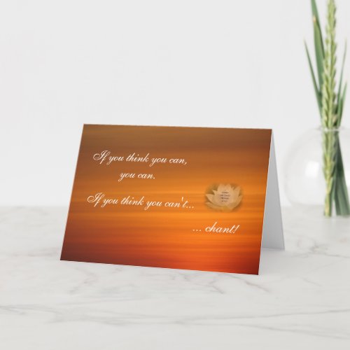 SGI Buddhist Chanting Reminder Card