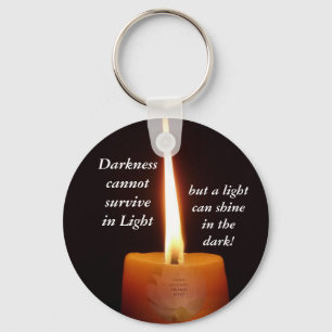 SGI Buddhist Key Chain - Lotus Candle and NMRK