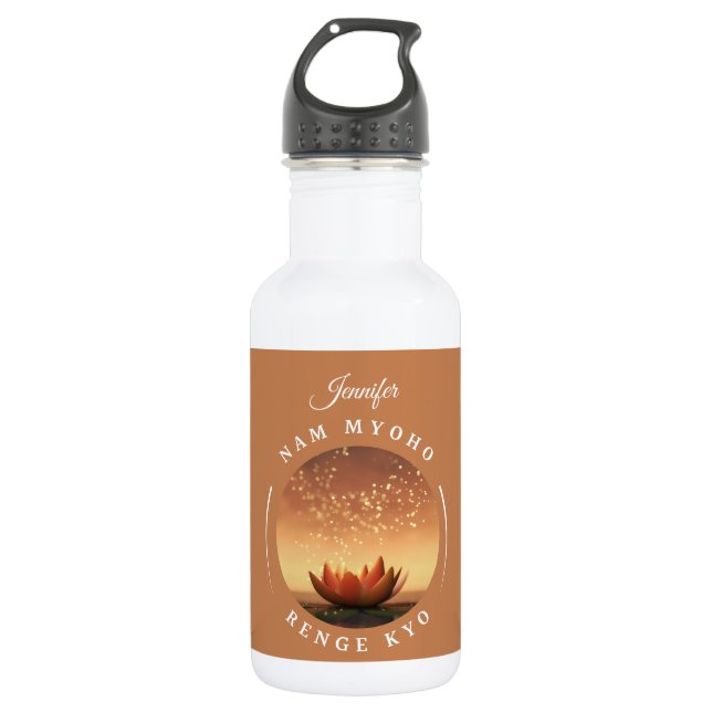 SGI Buddhist NMRK  Stainless Steel Water Bottle (Front)