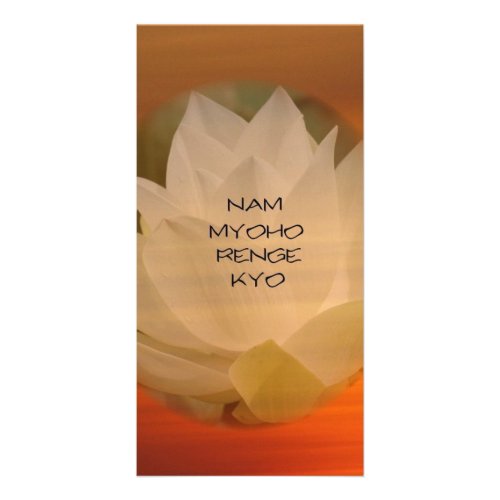 SGI Buddhist Photo Card Lotus Nam Myoho Renge Kyo Card