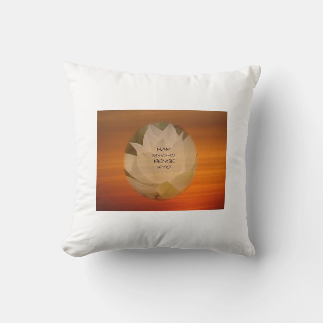 SGI Buddhist Throw Pillow (Front)