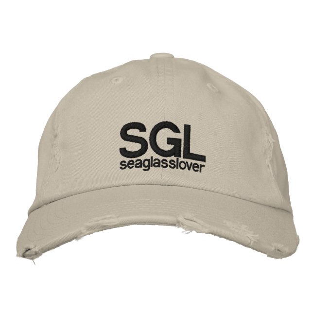 SGL, seaglasslover Embroidered Baseball Hat (Front)