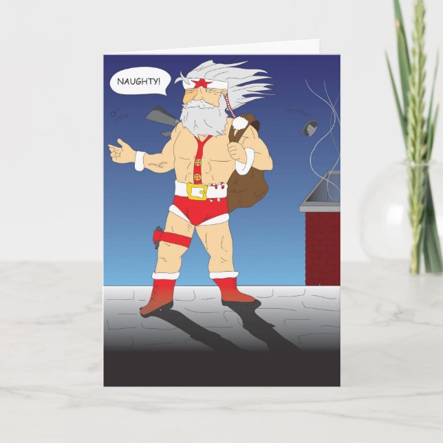 Sgt. Nick "Naughty or Nice" Christmas Card (Front)