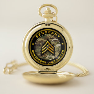 SGT Sergeant NCO  Pocket Watch