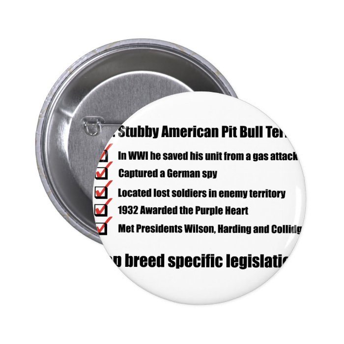 Sgt. Stubby  1 Pinback Button