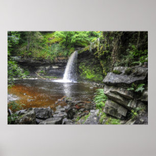 Sgwd Gwladys at Pontneddfechan Waterfalls, Wales Poster