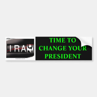 sh21407[1], TIME TO CHANGE YOUR PRESIDENT Bumper Sticker