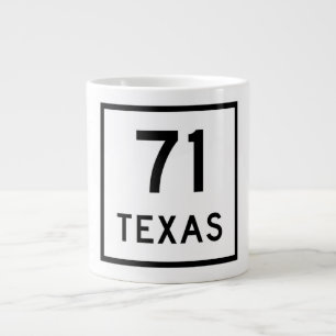 SH 71 Texas Sign Giant Coffee Mug