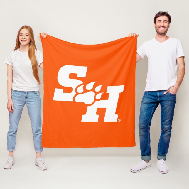 SH & Bear Paw Logo Fleece Blanket (In Situ)