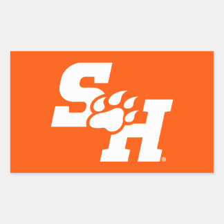 SH & Bear Paw Logo Rectangular Sticker