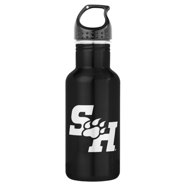 SH & Bear Paw Logo Stainless Steel Water Bottle (Front)