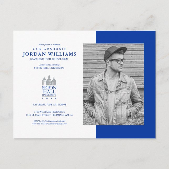 SH University | Graduation Announcement Postcard (Front)