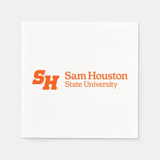 SH & Wordmark Combination Logo Napkins (Front)