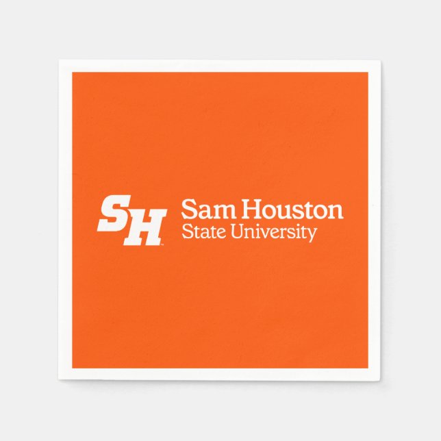 SH & Wordmark Combination Logo Napkins (Front)