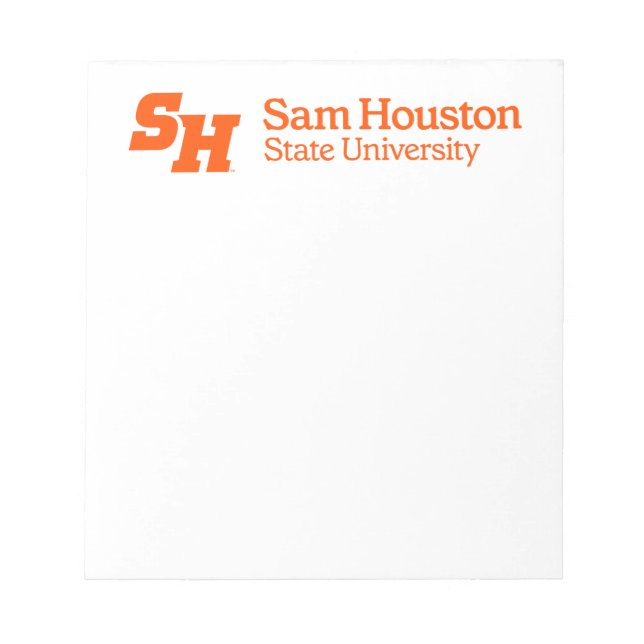 SH & Wordmark Combination Logo Notepad (Front)