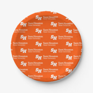 SH & Wordmark Combination Logo Paper Plates