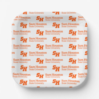 SH & Wordmark Combination Logo Paper Plates