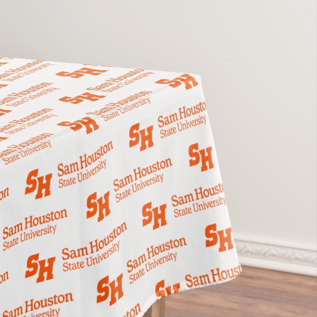 SH & Wordmark Combination Logo Tablecloth (In Situ)