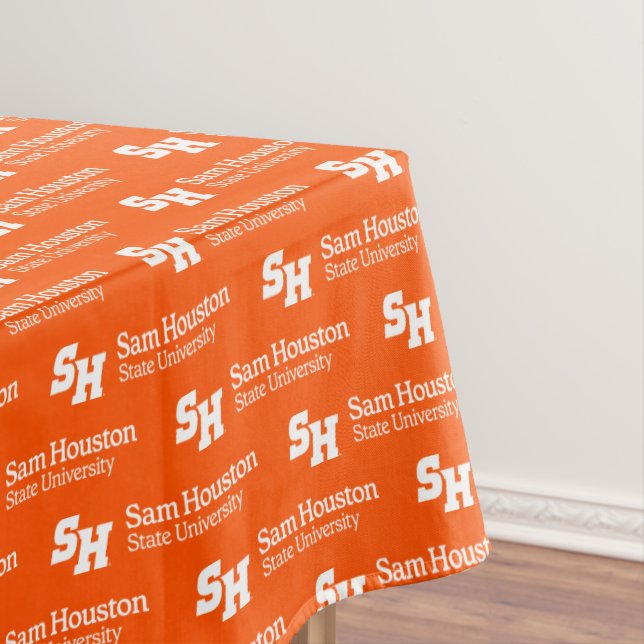 SH & Wordmark Combination Logo Tablecloth (In Situ)