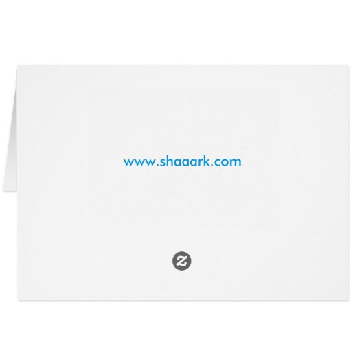 Shaaark cartoon card 104 (border) (Back Horizontal)