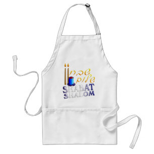 Shabat Shalom Adult Apron