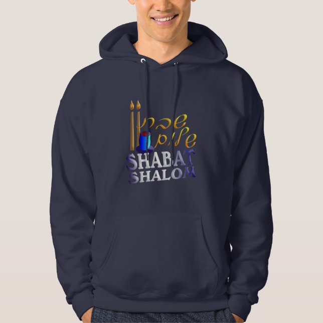 Shabat Shalom Hoodie (Front)