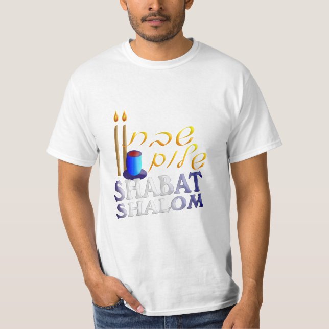 Shabat Shalom T-Shirt (Front)