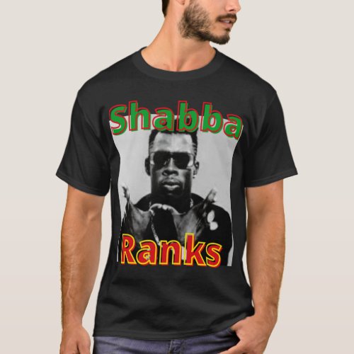 Shabba Ranks Vintage Art Jamaica  Best Seller   T_Shirt