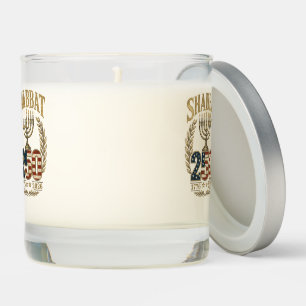 Shabbat 250th Anniversary Scented Candle Judaica