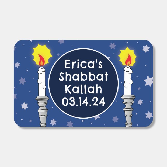 Shabbat Candles Special Event Matchboxes (Front)