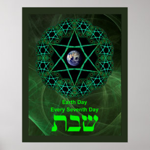Shabbat - Earth Day Poster